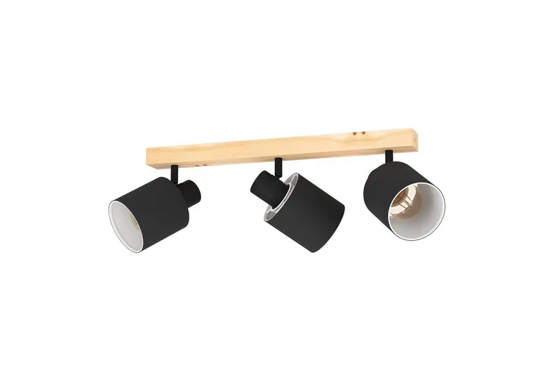 Spotlight Eglo Batallas med 3 Lampor - Svart/Brun — Eglo
