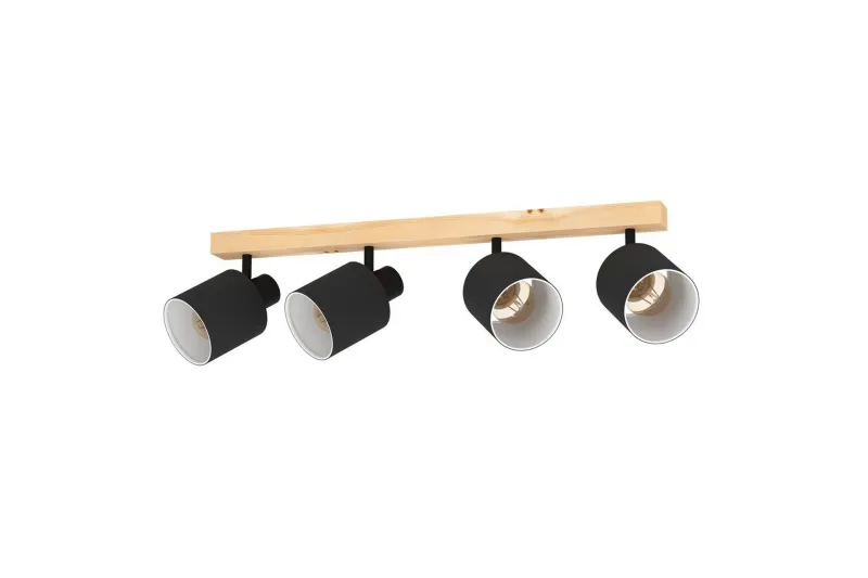 Spotlight Eglo Batallas med 4 Lampor - Svart/Vit/Brun — Eglo