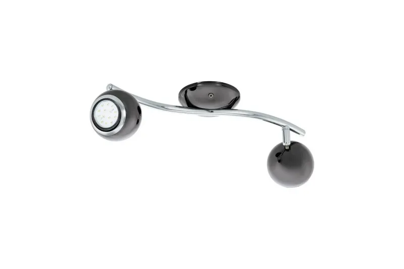 Spotlight Eglo Bimeda med 2 Lampor Nickel-Nero, Krom - Svart/Krom — Eglo