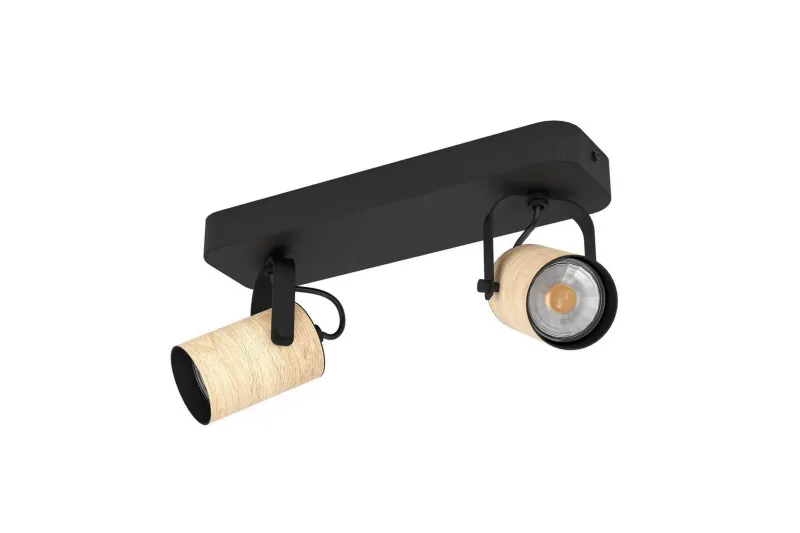 Spotlight Eglo Cayuca med 2 Lampor - Svart/Brun — Eglo