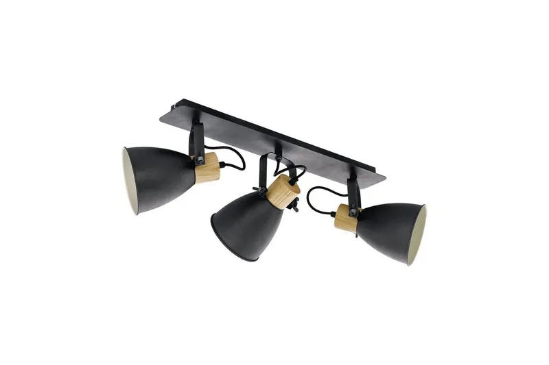 Spotlight Eglo Coswarth med 3 Lampor - Antracit/Beige/Brun — Eglo
