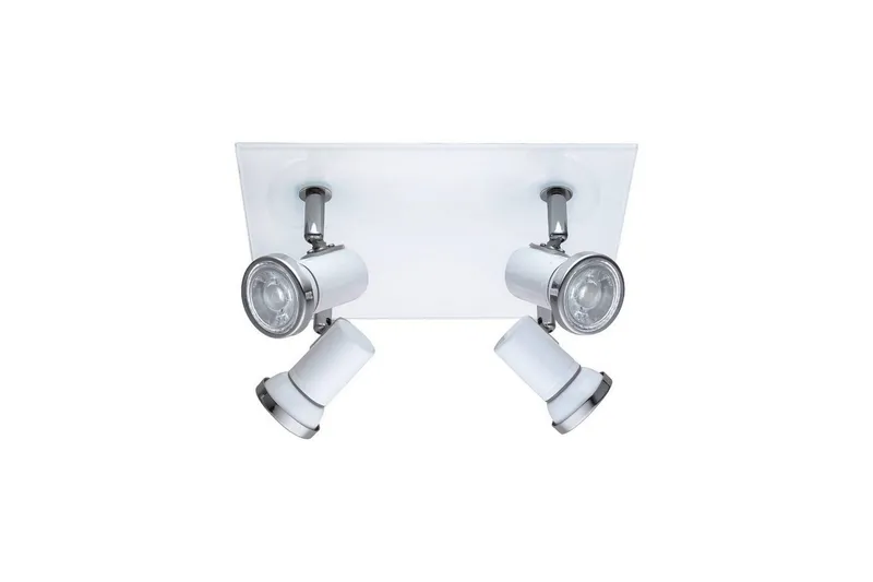 Spotlight Eglo Tamara 1 Kvadrat Vit, Krom - Vit/Krom — Eglo