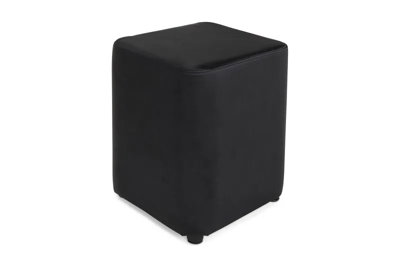 Square Pall Läder - Svart — Svart
