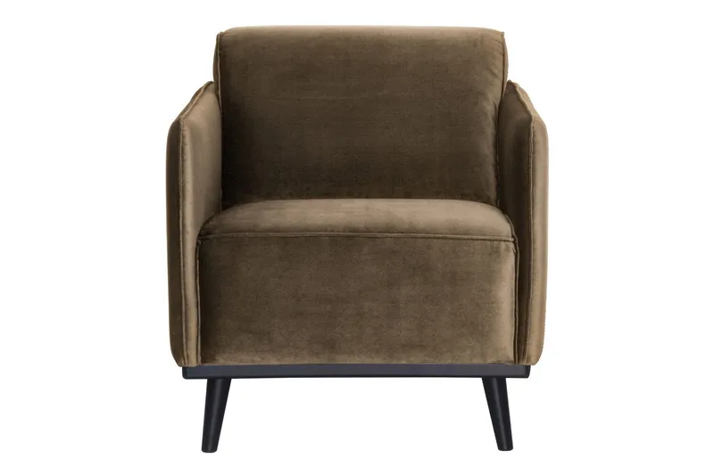 Statement Sammetsfåtölj - Taupe — WOOOD