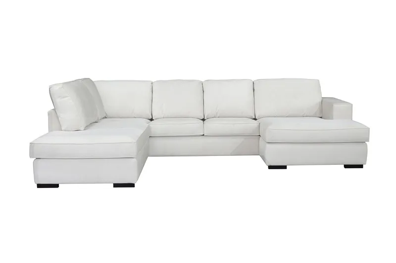 Steinland U-Soffa Divan Vänster - Vit, träben — Vit, träben