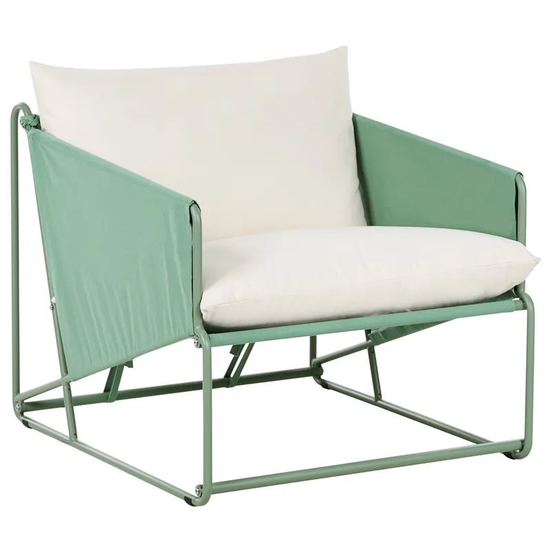 Stol utomhus med Dyna Ponte - Grön/Beige — Grön/Beige