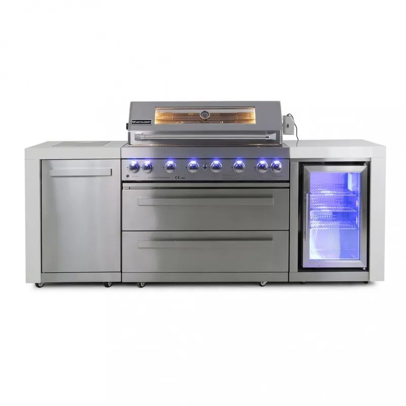 Stor rostfri gasolgrill/utekök | Austin — Metalcraft