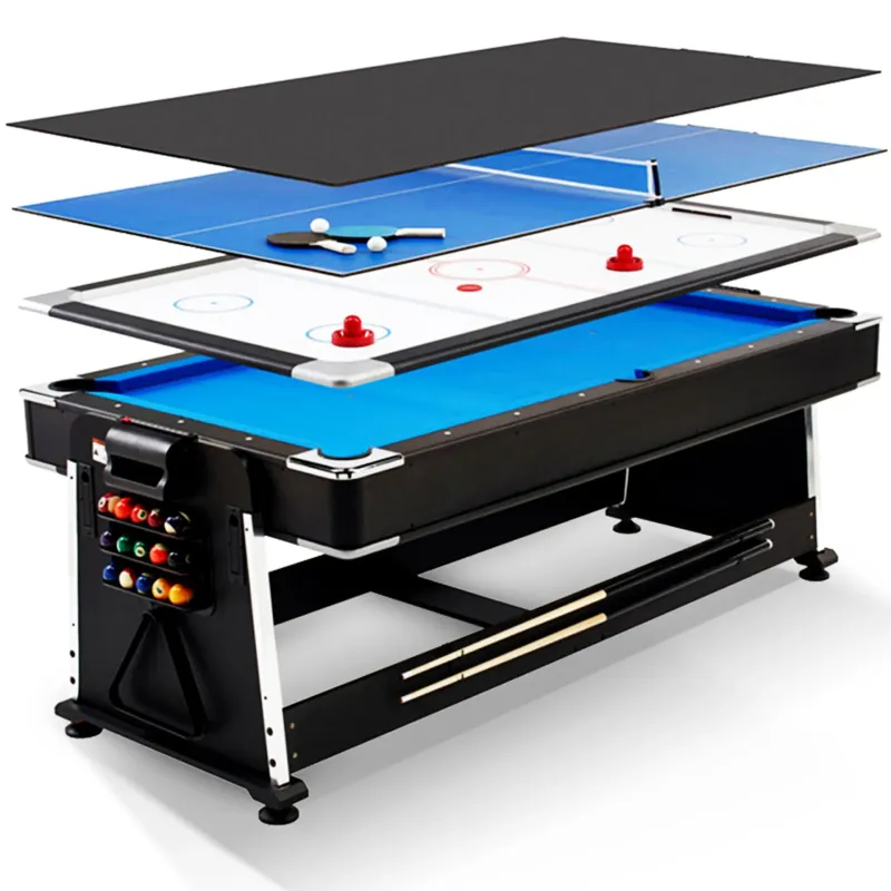 Stort multi spelbord 4-i-1 \| Med matbordsskiva \| 203 x 111cm