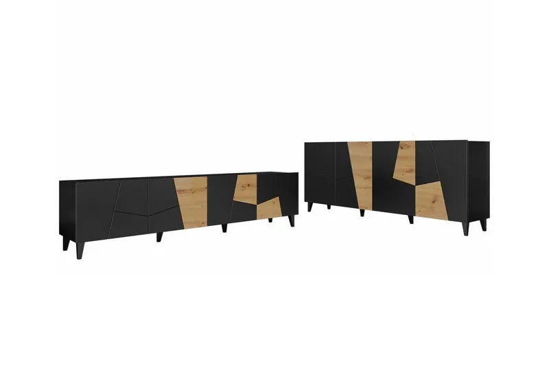 Strontian Möbelset För Vardagsrum Scandinavian Choice Black (Art.nr 3024998) — Scandinavian Choice