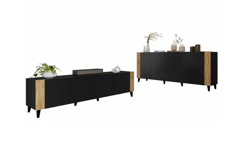 Strontian Möbelset För Vardagsrum Scandinavian Choice Black (Art.nr 3025000) — Scandinavian Choice