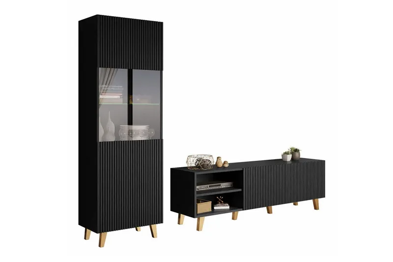 Strontian Möbelset För Vardagsrum Scandinavian Choice Black (Art.nr 3025020) — Scandinavian Choice