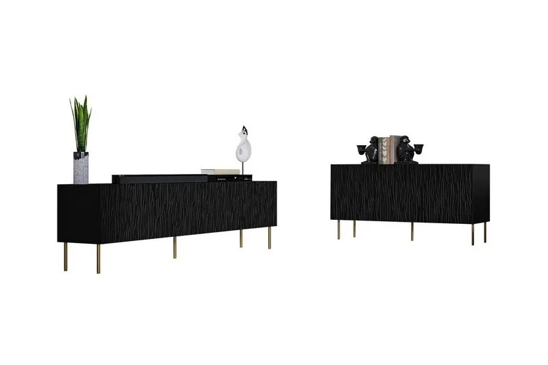 Strontian Möbelset För Vardagsrum Scandinavian Choice Black (Art.nr 3025065) — Scandinavian Choice