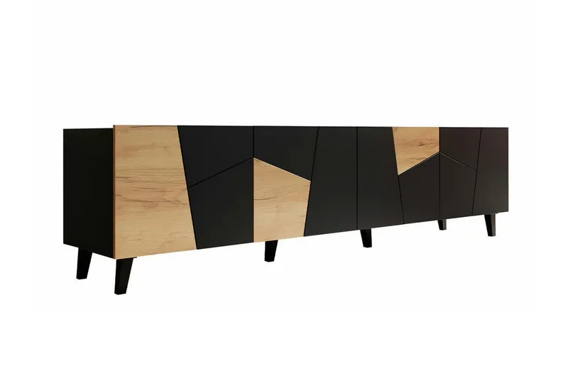 Strontian Tv-skåp 201 cm Scandinavian Choice Black (Art.nr 3024678) — Scandinavian Choice