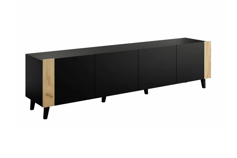 Strontian Tv-skåp 201 cm Scandinavian Choice Black (Art.nr 3024682) — Scandinavian Choice