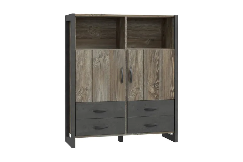 Strumica Highboard 44x130 cm - Brun/Grå — Brun/Grå