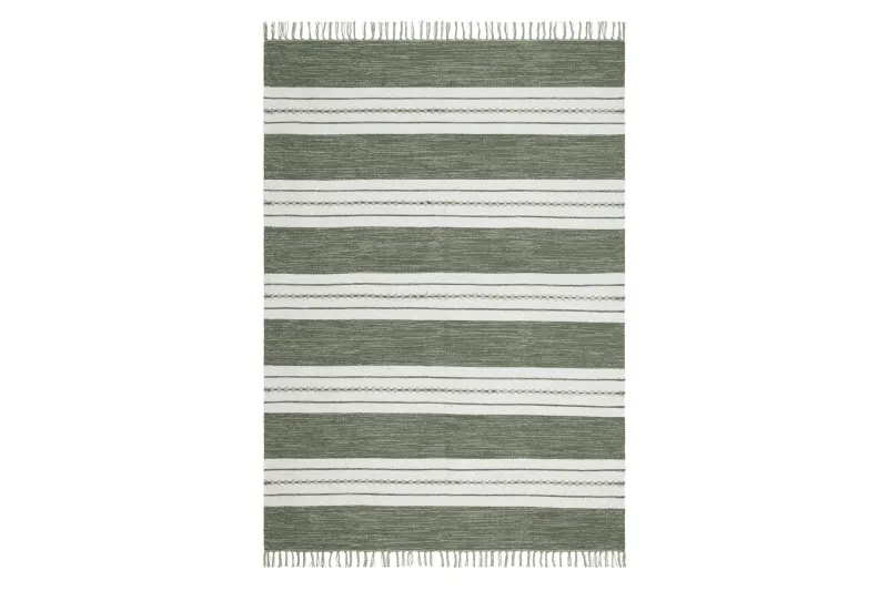 Sund Bomullsmatta 160x230 cm Rektangulär - Grön — KM Home