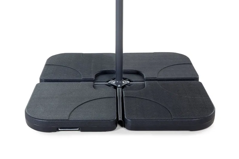 Sunny Parasollfotsvikt 52 cm 4 Delar - Svart — Svart