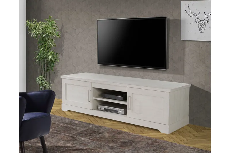 Svetis Tv-bänk 183 cm - Vit — Vit