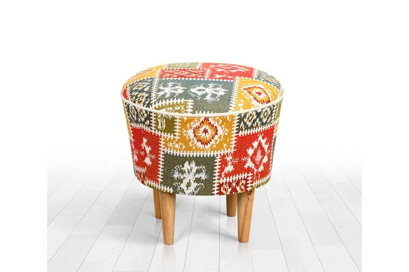 Sweetwater Sittpuff 42 cm - Beige/Röd — Beige/Röd