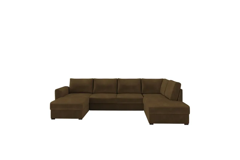 Taberk Soffa med Divan och Schäslong 4-sits - Brun (Art.nr 3069156) — Brun