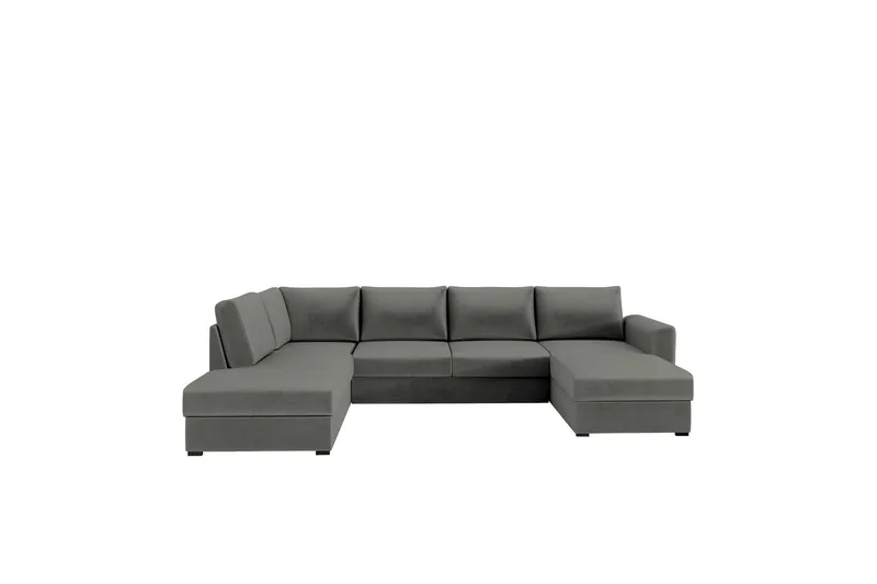 Taberk Soffa med Divan och Schäslong 4-sits - Grå (Art.nr 3069002) — Grå