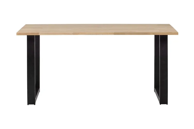 Tablo Matbord U-Formade Ben 160 cm Obehandlat - Ek/Svart — Ek/Svart