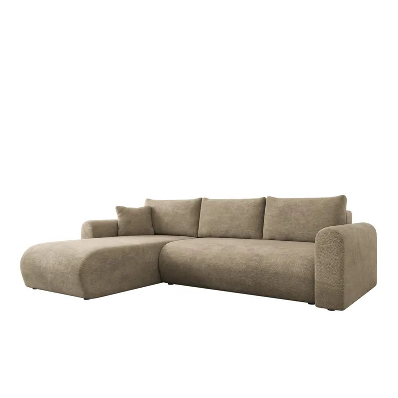Tacon 3-sits Bäddsoffa med divan - beige — beige