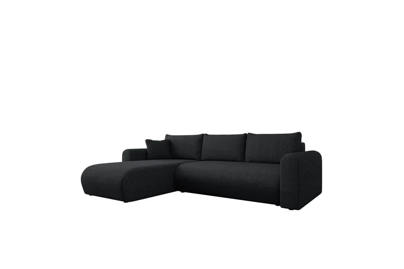 Tacon Bäddsoffa m. Divan 3-sits - Svart — Svart