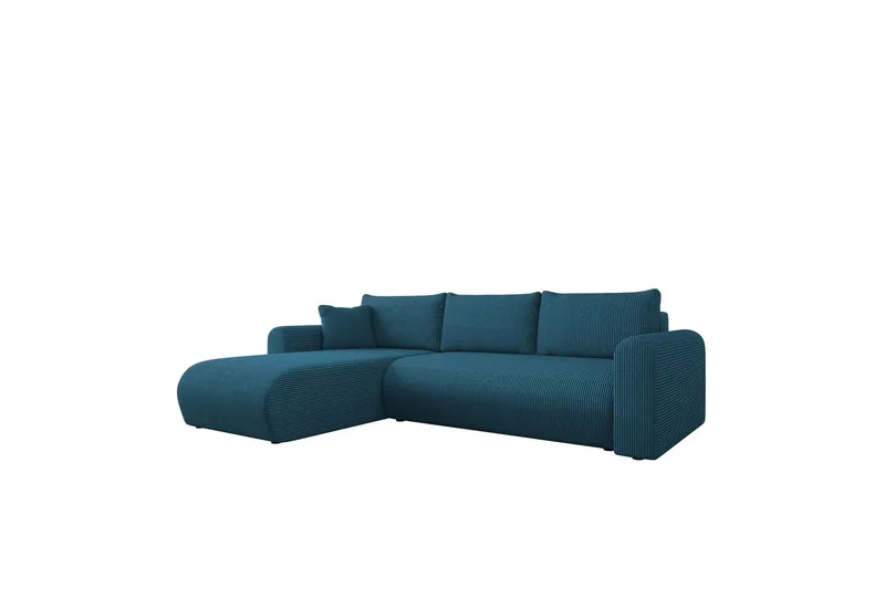 Tacon Bäddsoffa m. Divan 3-sits - Vit/Svart — Vit/Svart