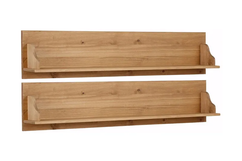 Taisia Vägghylla 120 cm 2-pack - Brun — Loft24