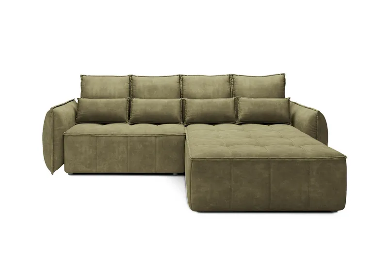 Takara Bäddsoffa med Divan 3-sits - Grön (Art.nr 3072855) — Grön