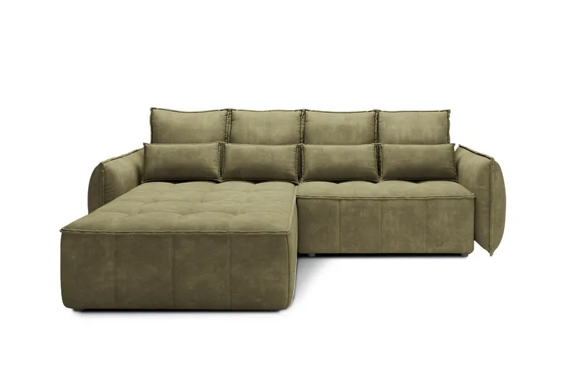 Takara Bäddsoffa med Divan 3-sits - Grön (Art.nr 3072886) — Grön