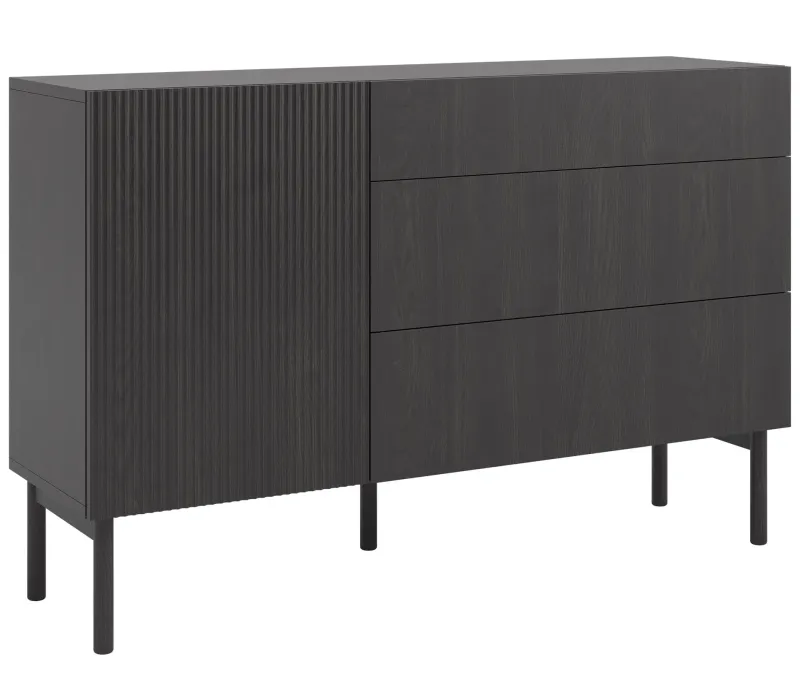 Takayo Byrå 140 cm - Svart — Svart