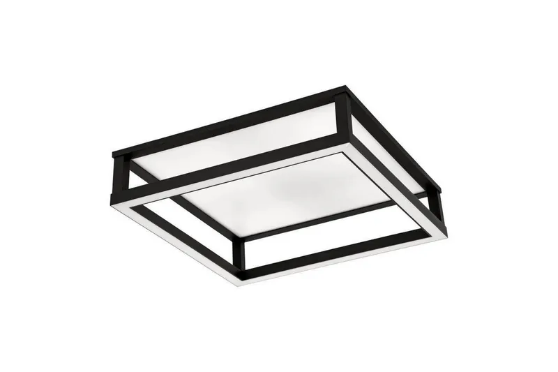 Takbelysning Eglo Macellara Svart/Vit 45x45 cm