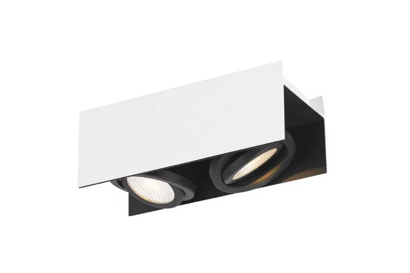 Takbelysning Eglo Vidago Vit/Svart 2 Lampor - 2 Lampor — 2 Lampor