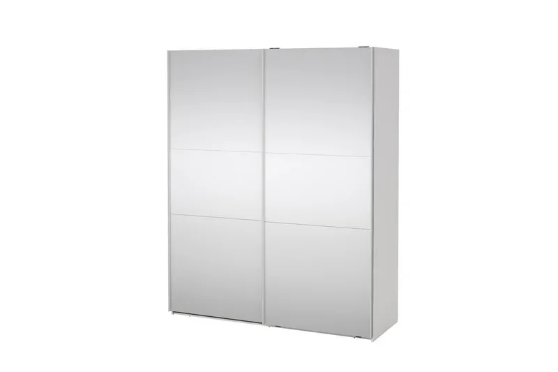 Takeru Garderob med Spegel 179x220 cm - Vit — Tvilum