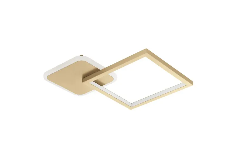 Taklampa Eglo Gafares Kvadrat Guldfärgad/Vit - Guld/Vit — Eglo