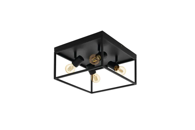 Taklampa Eglo Silentina med 4 Lampor - Svart — Eglo