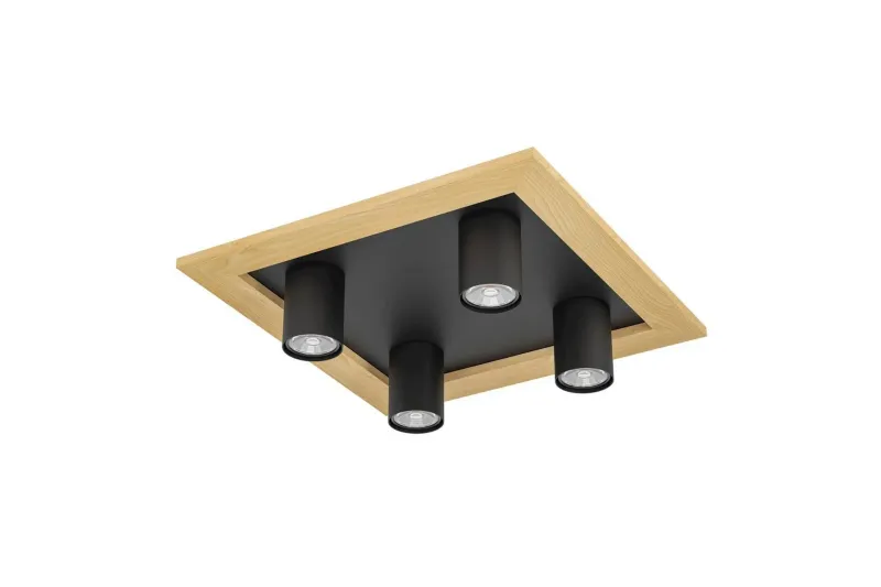 Taklampa Eglo Valcasotto 1 - Svart/Brun — Eglo