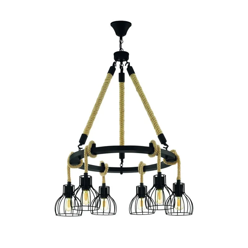 Taklampa Rampside Rund med 6 Lampor - 76 cm — 76 cm