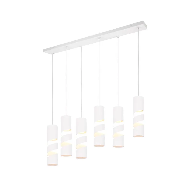 Taklampa Stream - 6 lampor, Mattvit — Trio Lighting