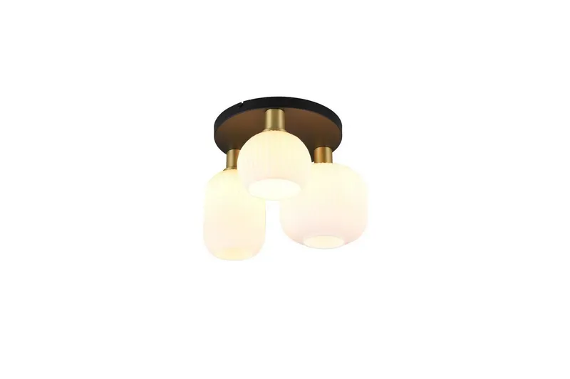 Taklampa TRIO Diva Mattmässing/vit - Mattmässing/vit — Trio Lighting