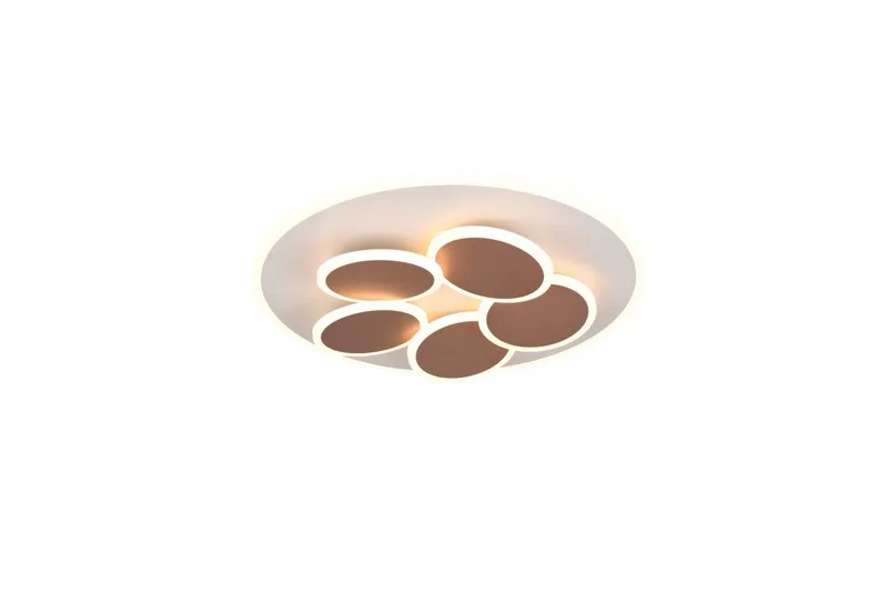 Taklampa TRIO Mandala Varm grå/kaffebrun - Varm grå/kaffebrun — Trio Lighting