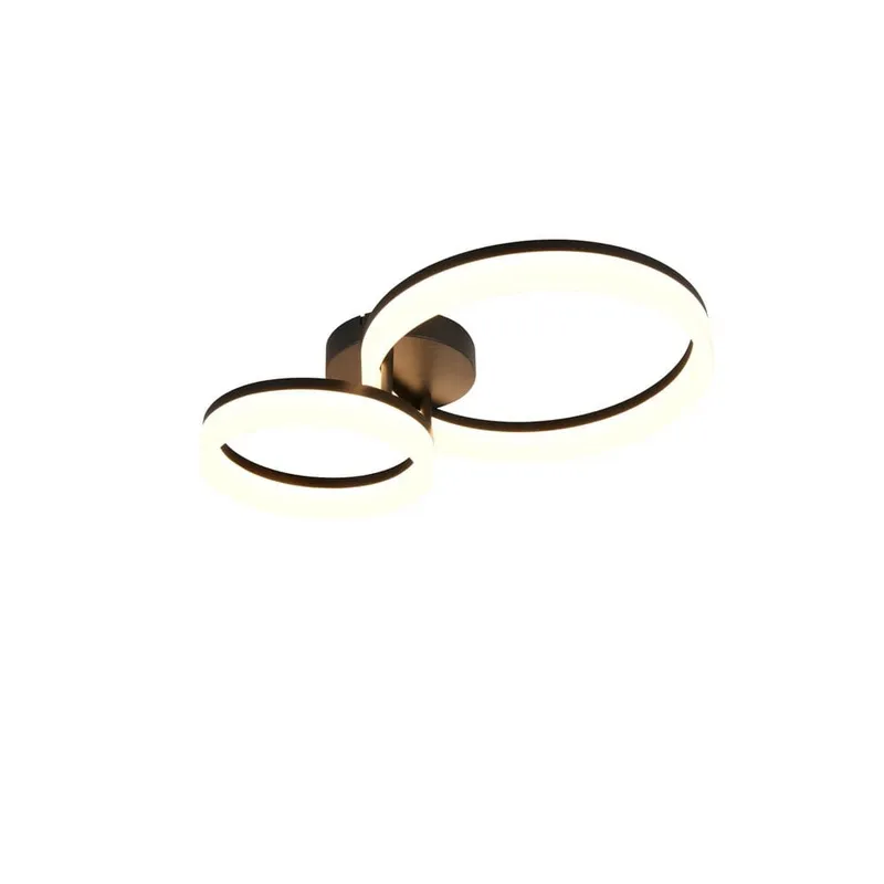Taklampa TRIO Scope - 2 lampor, Mattsvart — Trio Lighting