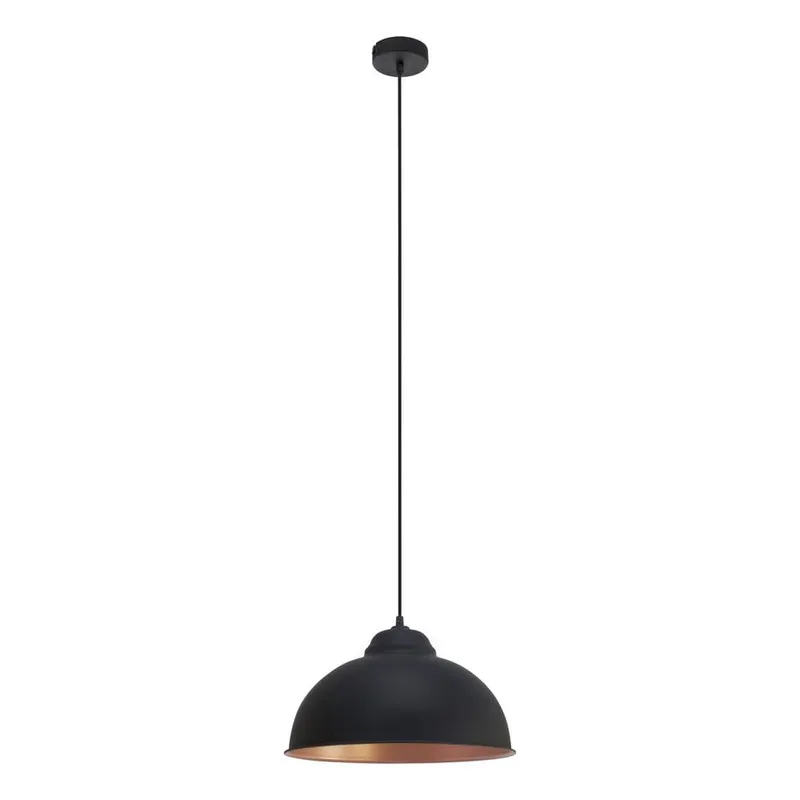 Taklampa Truro - Svart/Koppar — Svart/Koppar