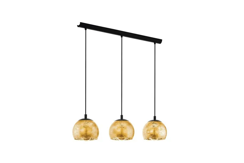 Takpendel Eglo Albaraccin med 3 Lampor - Guld/Svart — Eglo