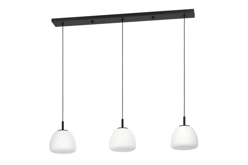 Takpendel Eglo Balmes Svart/Opalvit med 3 Lampor — Eglo