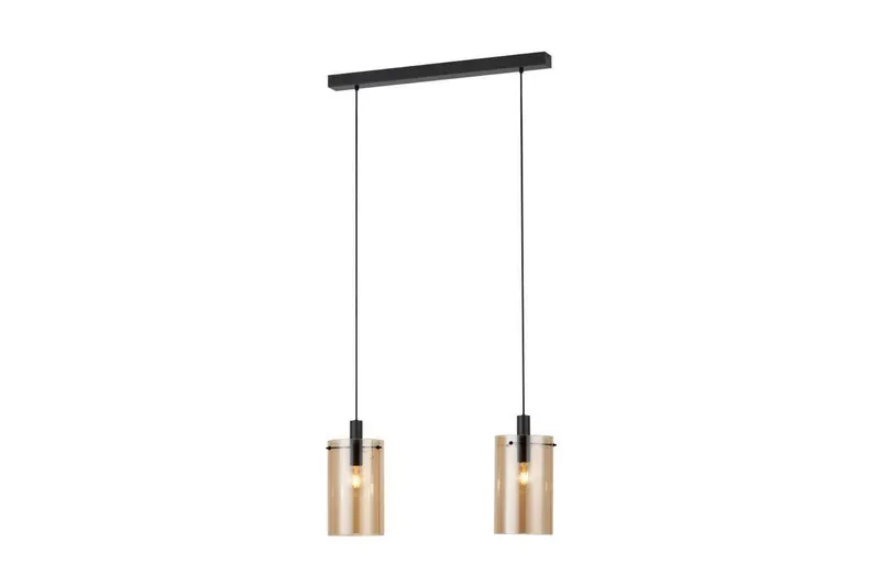Takpendel Eglo Polverara Svart/Amber 2 Lampor - 2 Lampor — 2 Lampor