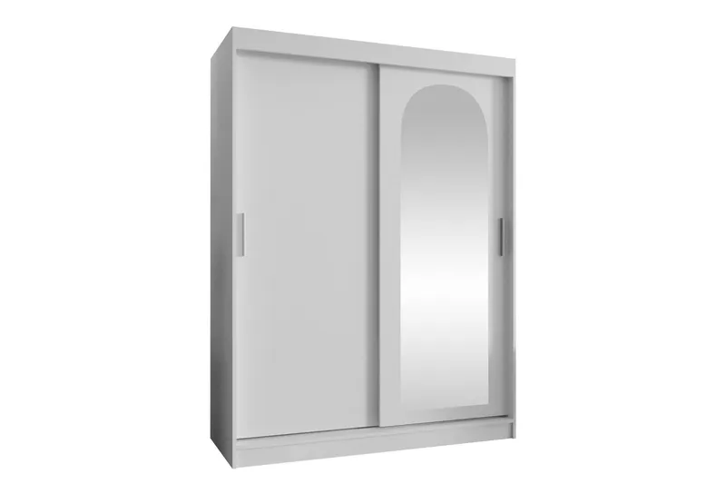 Tallmo Garderob m. Spegel 150x200 cm - Vit — Vit