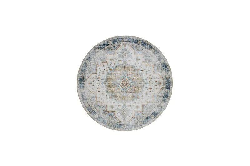 Tarfaya Friezematta Rund 200 cm - Creme — KM Home